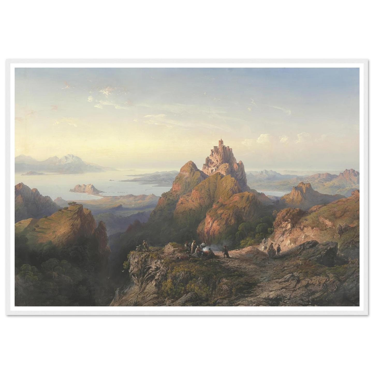 Balaklava (1857) Art Print | Carlo Bossoli - Framed Poster - 30x40 cm / 12x16″ - Black frame