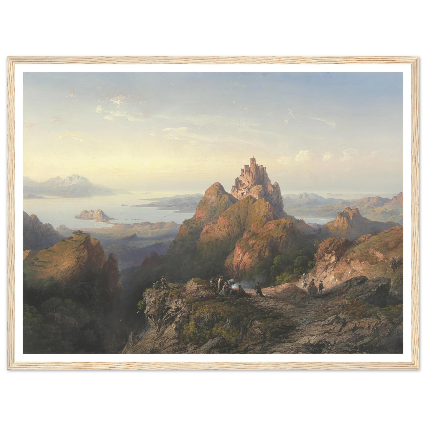 Balaklava (1857) Art Print | Carlo Bossoli - Framed Poster - 30x40 cm / 12x16″ - Black frame