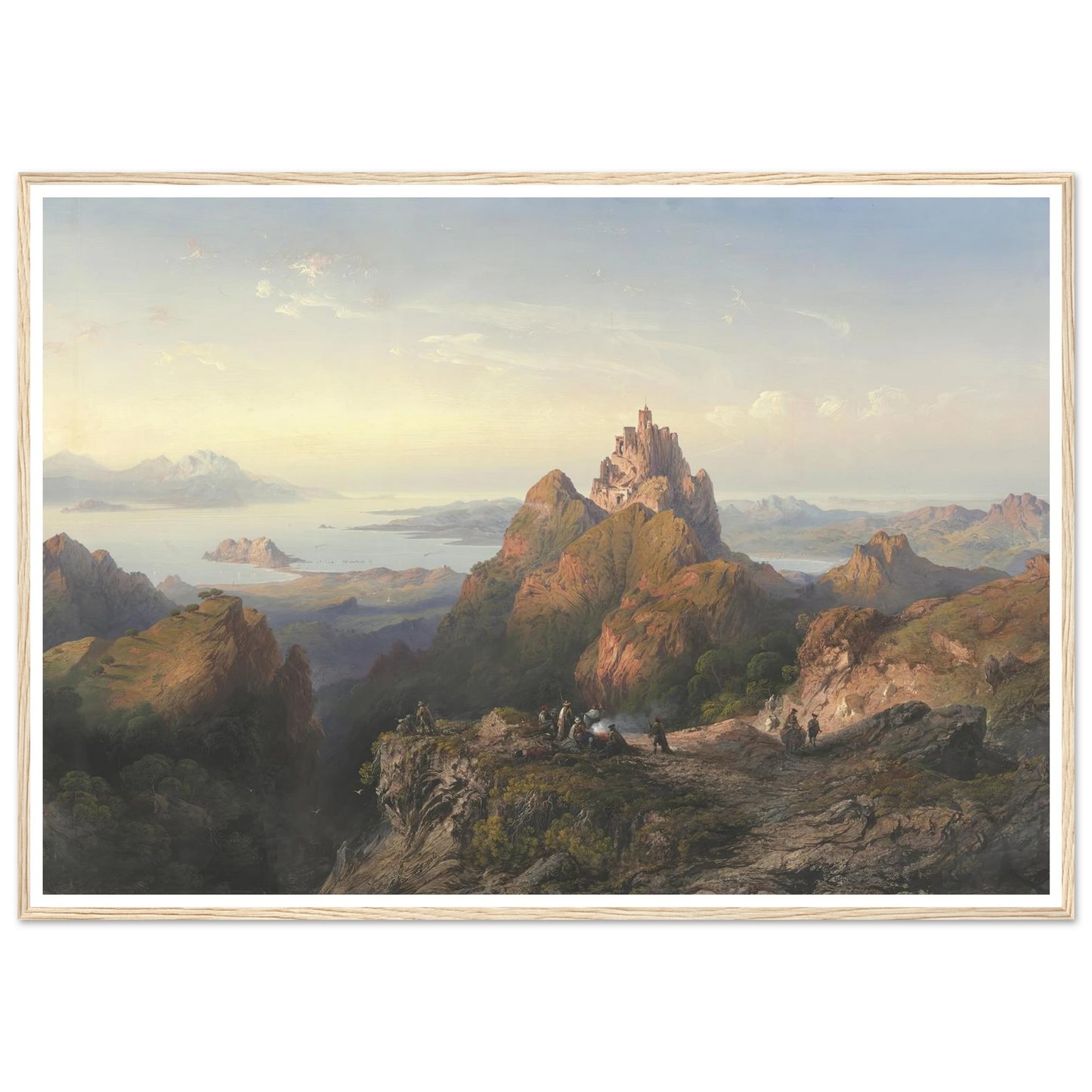 Balaklava (1857) Art Print | Carlo Bossoli - Framed Poster - 30x40 cm / 12x16″ - Black frame