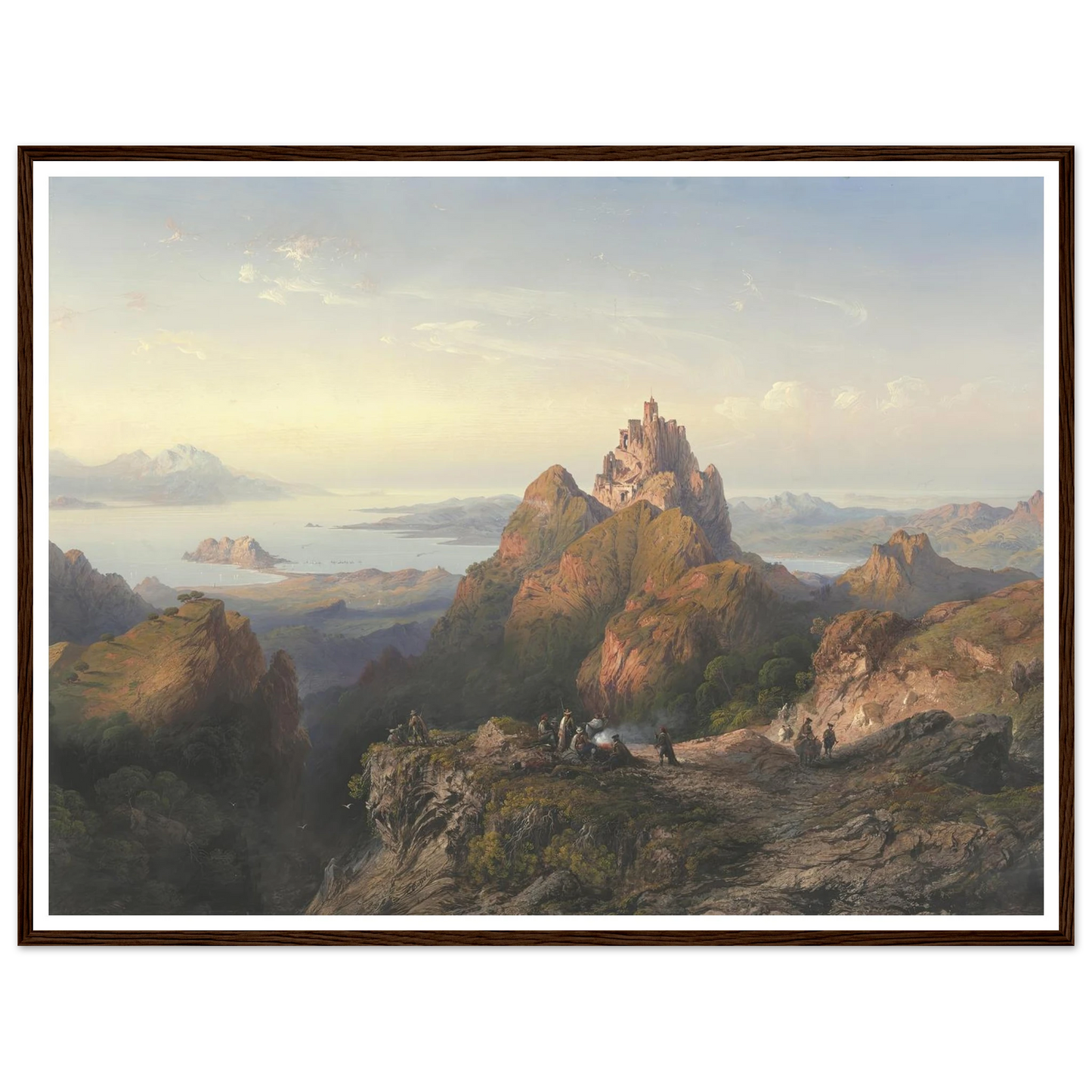 Balaklava (1857) Art Print | Carlo Bossoli - Framed Poster - 30x40 cm / 12x16″ - Black frame