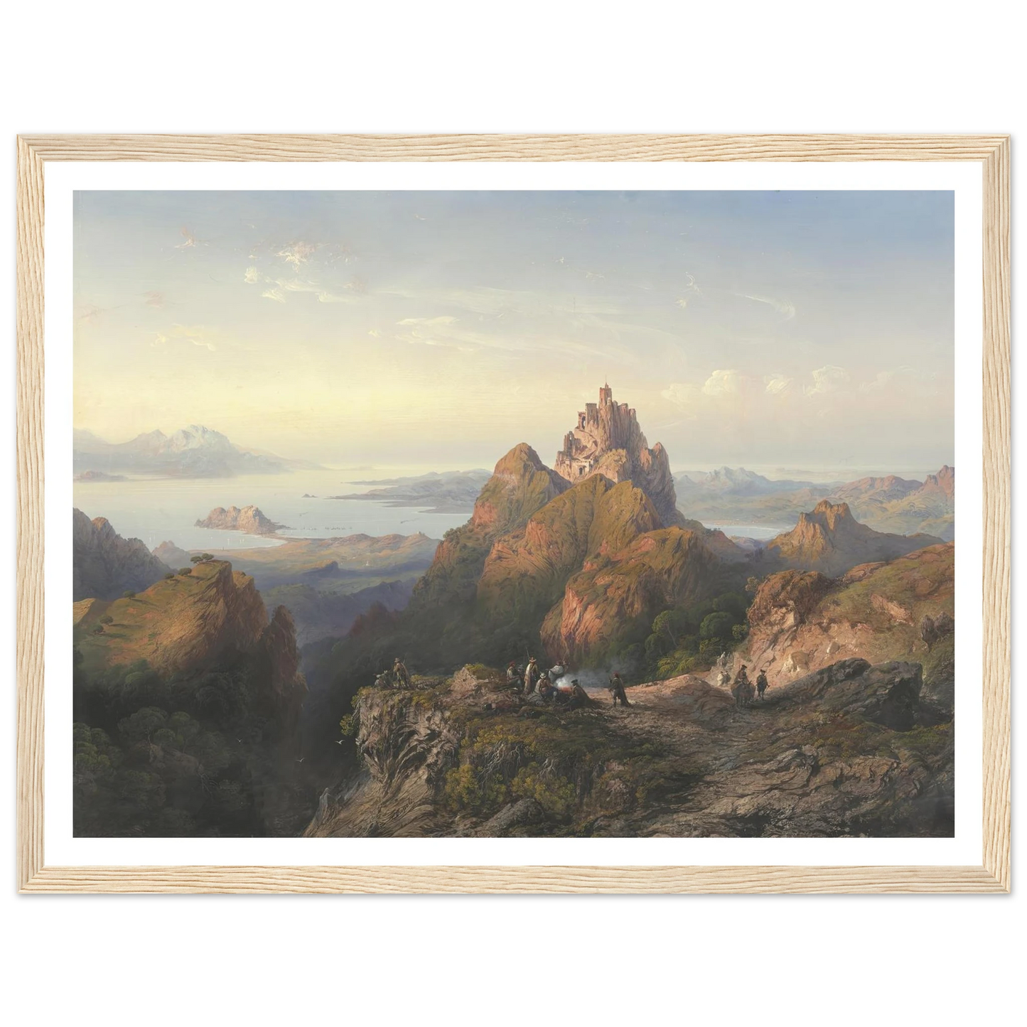 Balaklava (1857) Art Print | Carlo Bossoli - Framed Poster - 30x40 cm / 12x16″ - Black frame