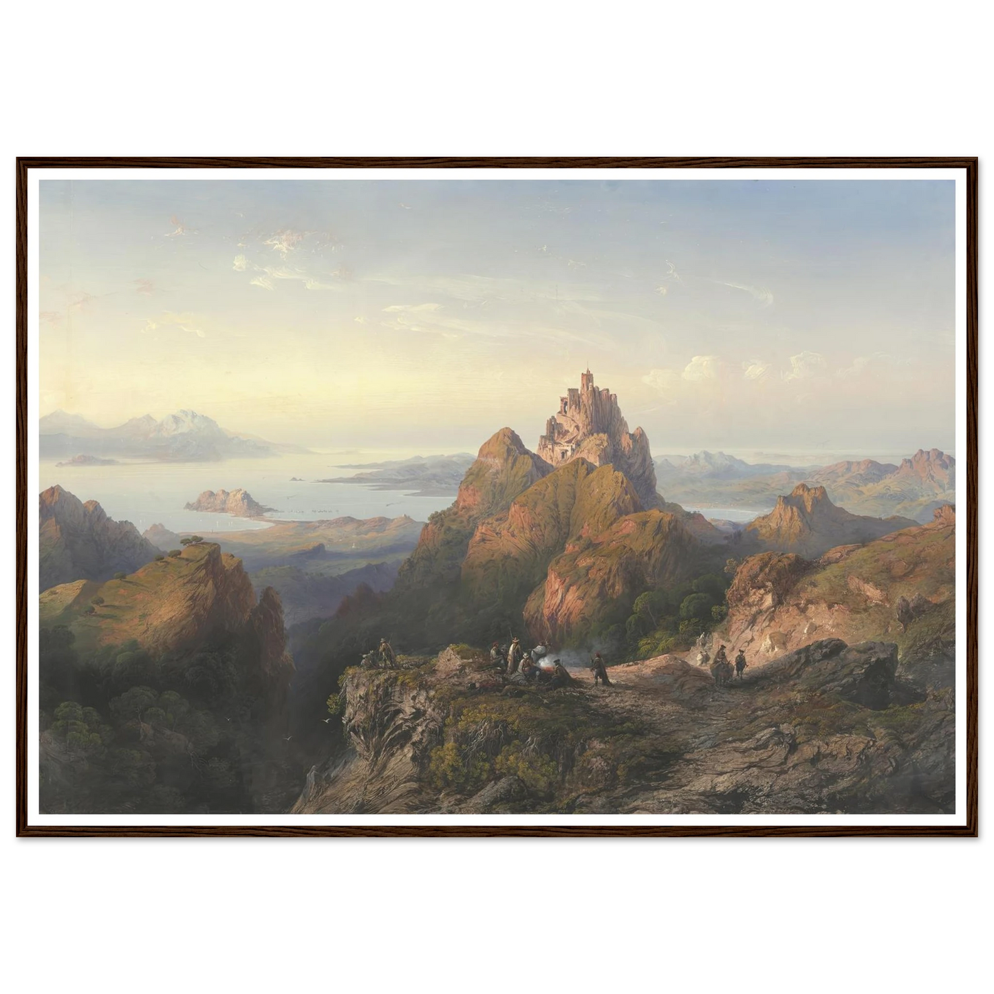 Balaklava (1857) Art Print | Carlo Bossoli - Framed Poster - 30x40 cm / 12x16″ - Black frame