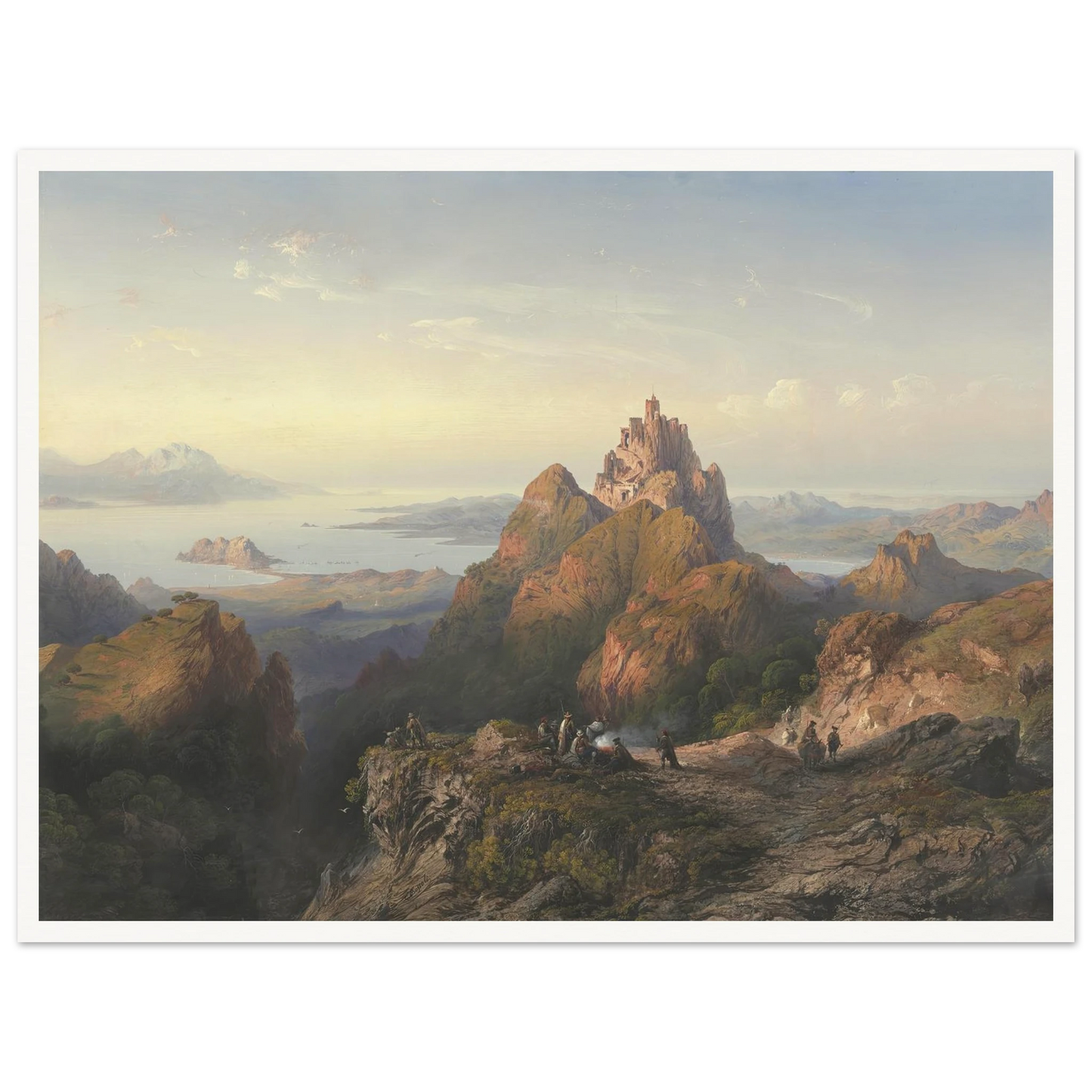 Balaklava (1857) Art Print | Carlo Bossoli - Framed Poster - 30x40 cm / 12x16″ - Black frame