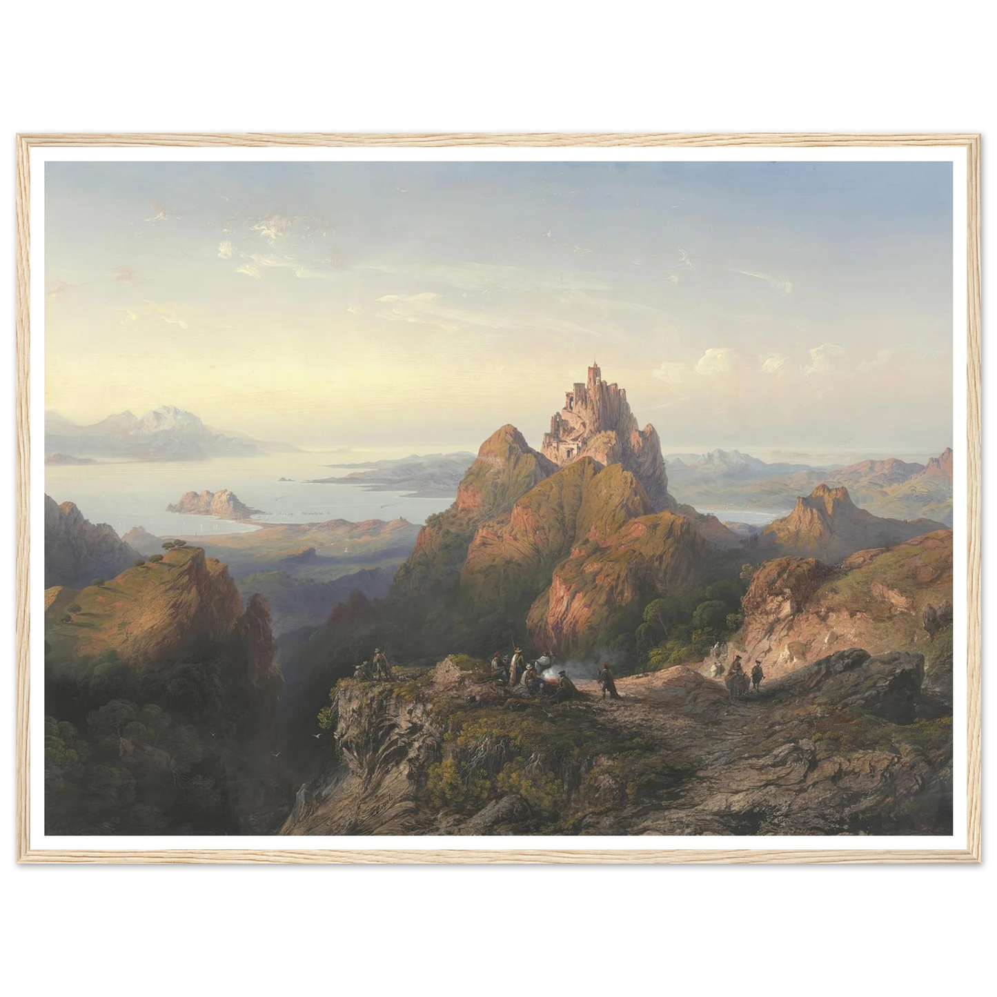 Balaklava (1857) Art Print | Carlo Bossoli - Framed Poster - 30x40 cm / 12x16″ - Black frame