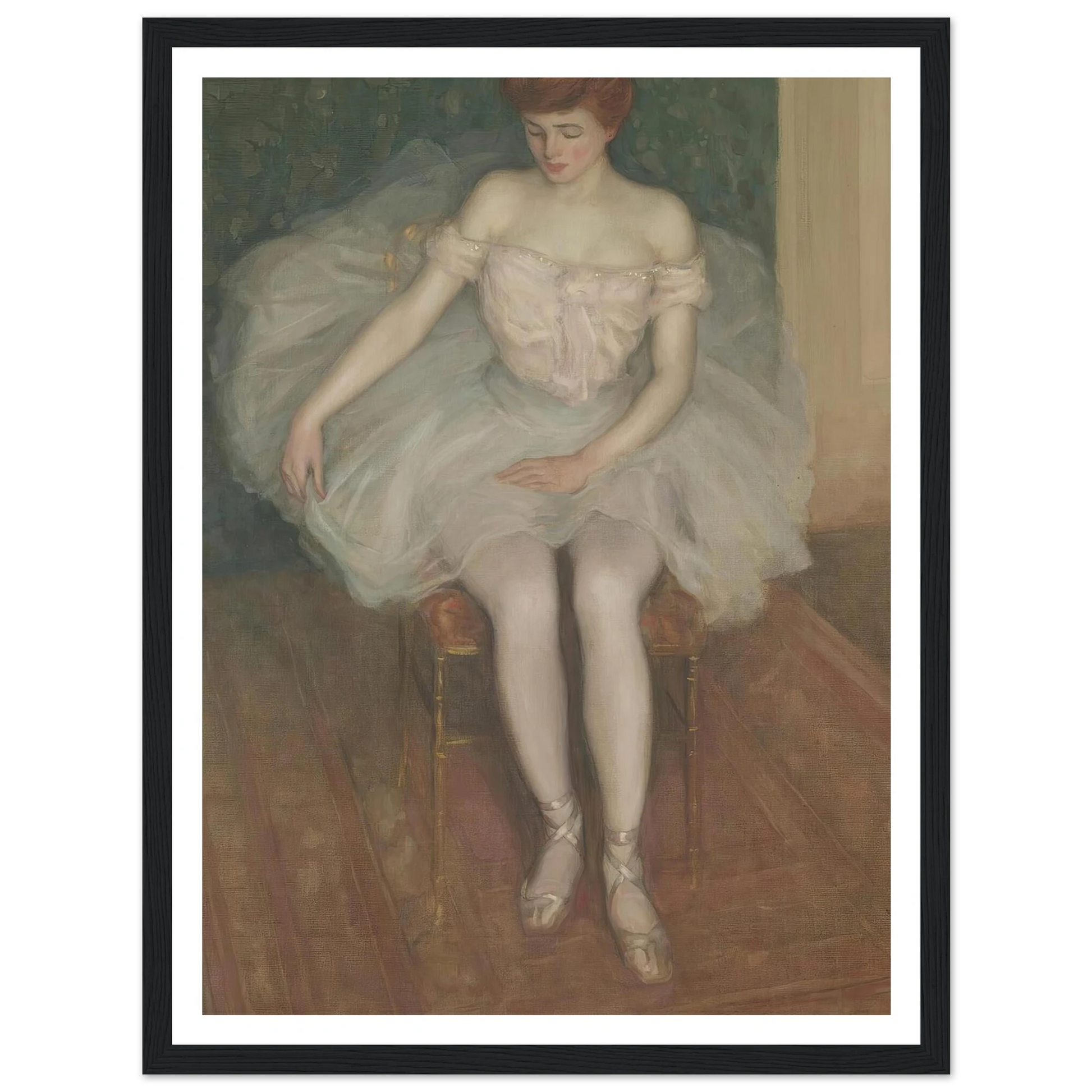 Ballerina (1904) Art Print | Frederick Carl Frieseke - Framed Poster - 30x40 cm / 12x16″ - Black frame