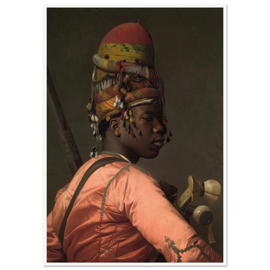 Bashi-Bazouk (1868) Art Print | Jean Leon Gerome - Framed Poster - 30x40 cm / 12x16″ - Black frame