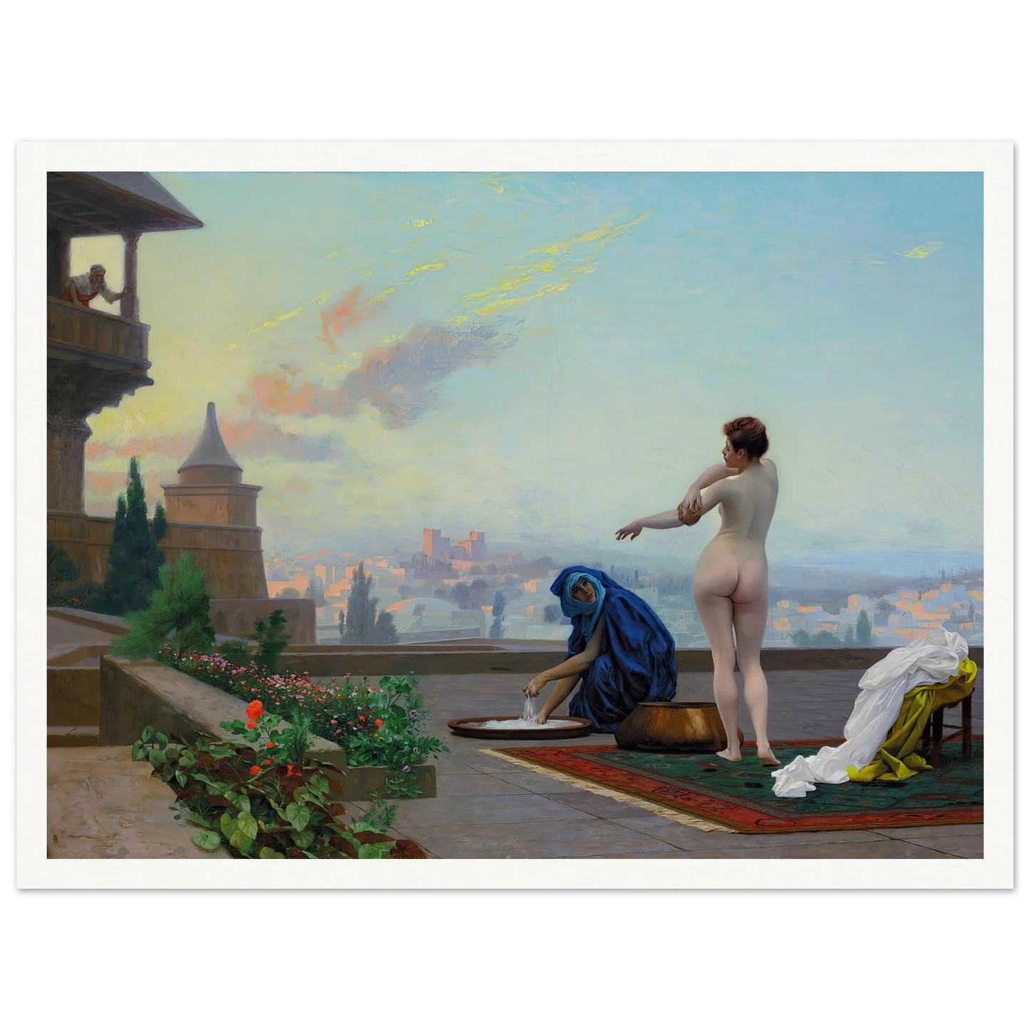 Bathsheba (1889) Art Print | Jean Leon Gerome - Framed Poster - 30x40 cm / 12x16″ - Black frame