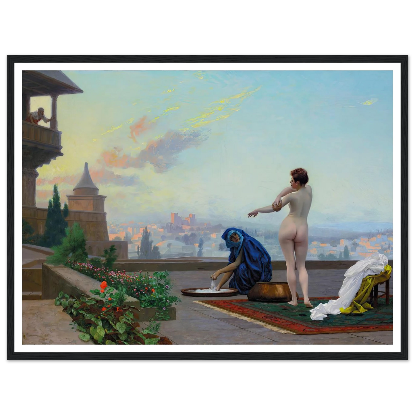 Bathsheba (1889) Art Print | Jean Leon Gerome - Framed Poster - 30x40 cm / 12x16″ - Black frame