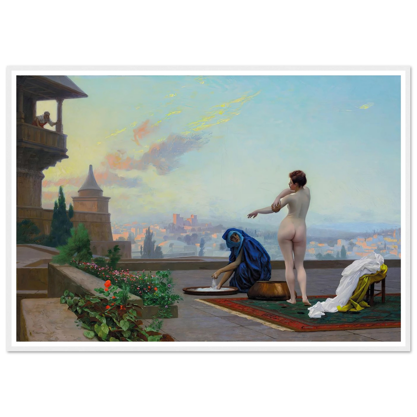 Bathsheba (1889) Art Print | Jean Leon Gerome - Framed Poster - 30x40 cm / 12x16″ - Black frame
