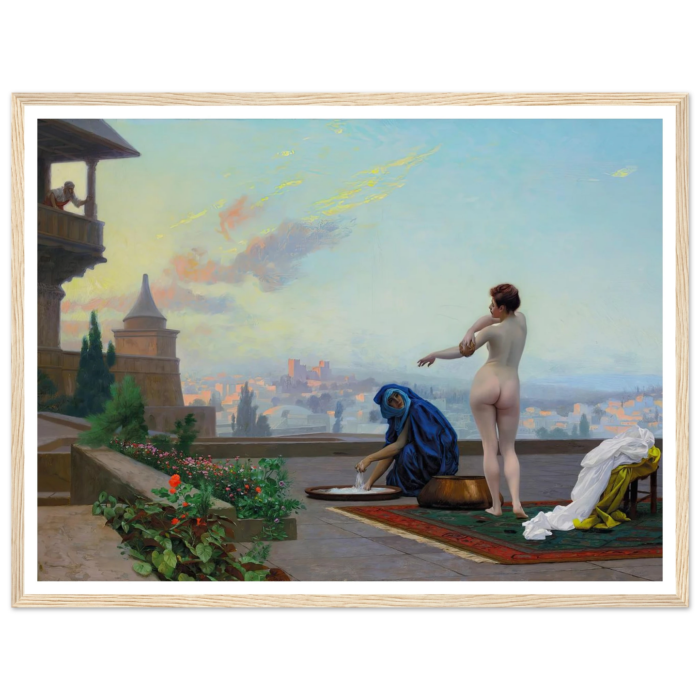 Bathsheba (1889) Art Print | Jean Leon Gerome - Framed Poster - 30x40 cm / 12x16″ - Black frame