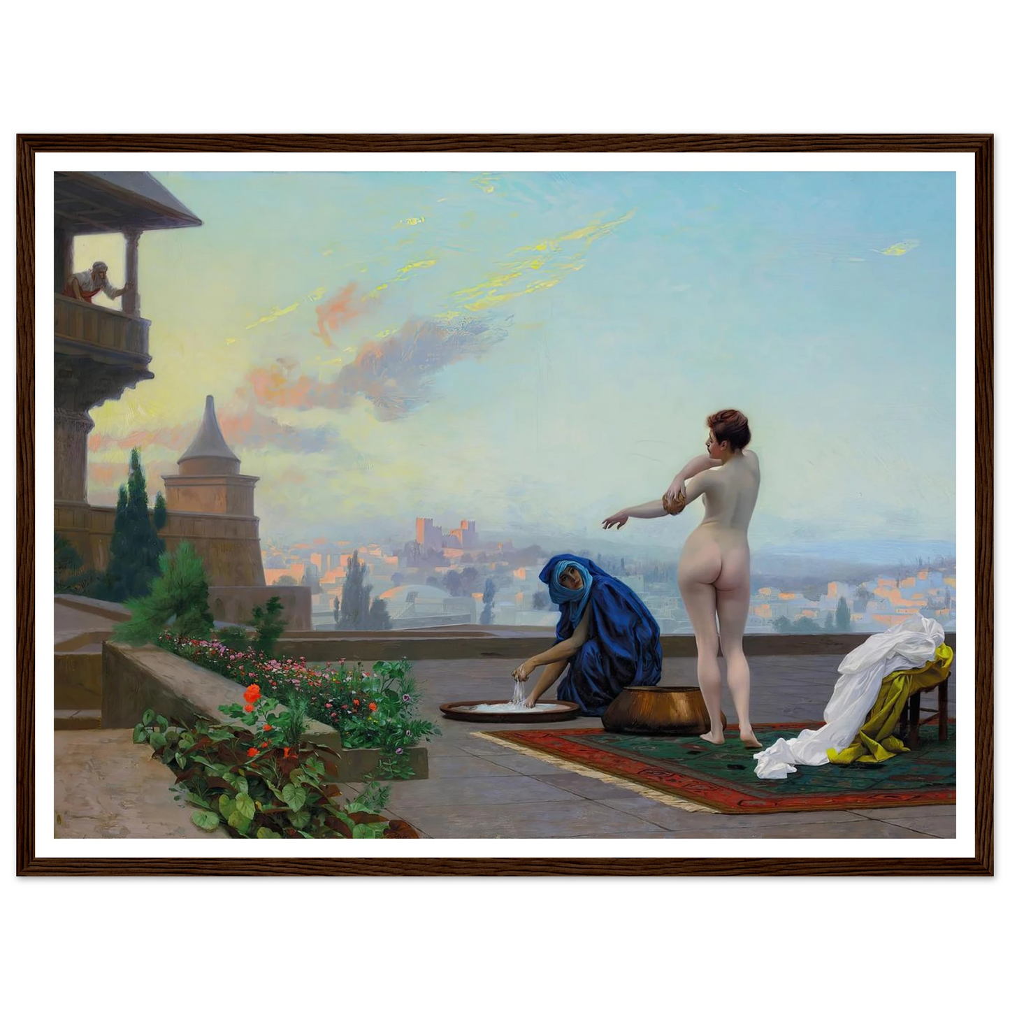 Bathsheba (1889) Art Print | Jean Leon Gerome - Framed Poster - 30x40 cm / 12x16″ - Black frame