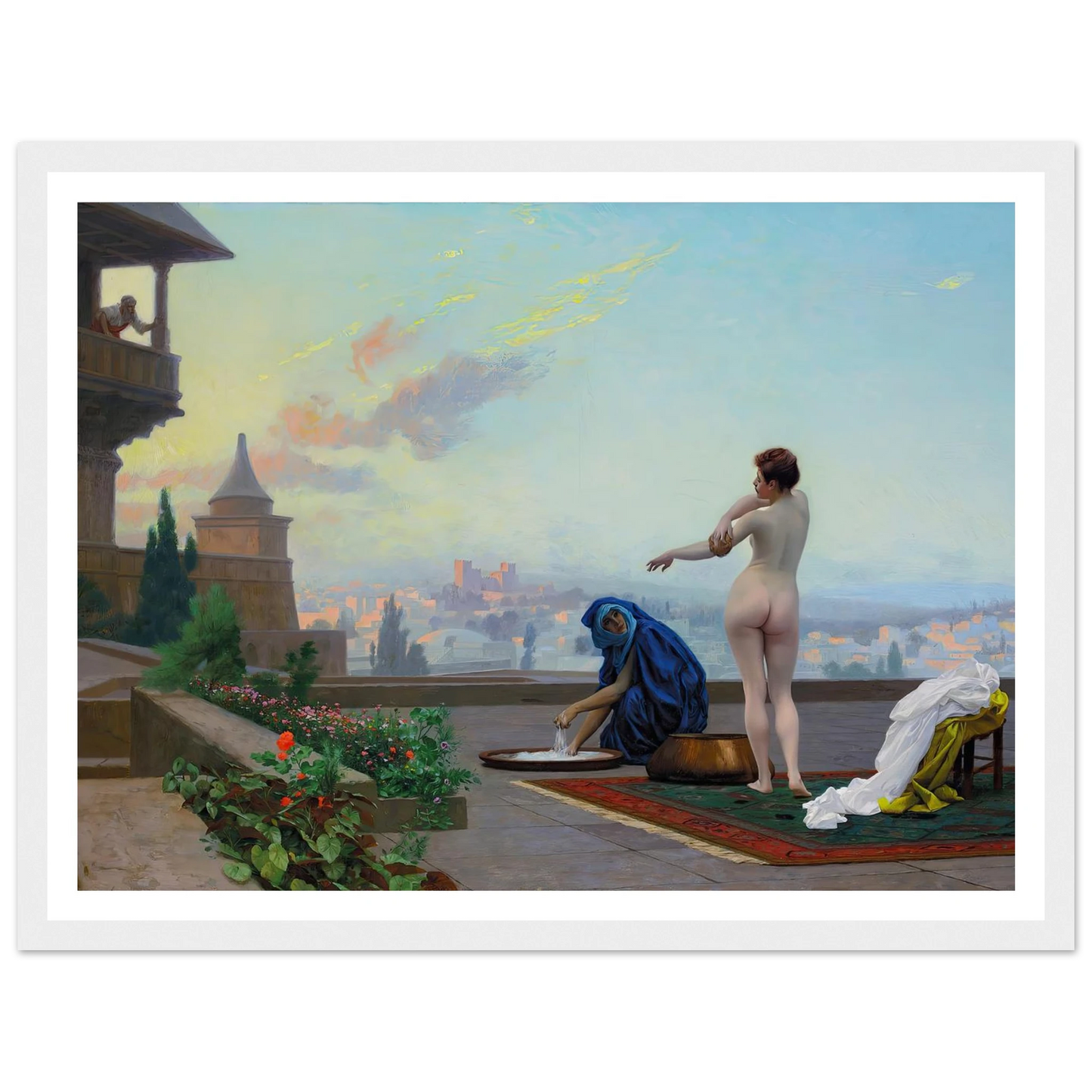 Bathsheba (1889) Art Print | Jean Leon Gerome - Framed Poster - 30x40 cm / 12x16″ - Black frame