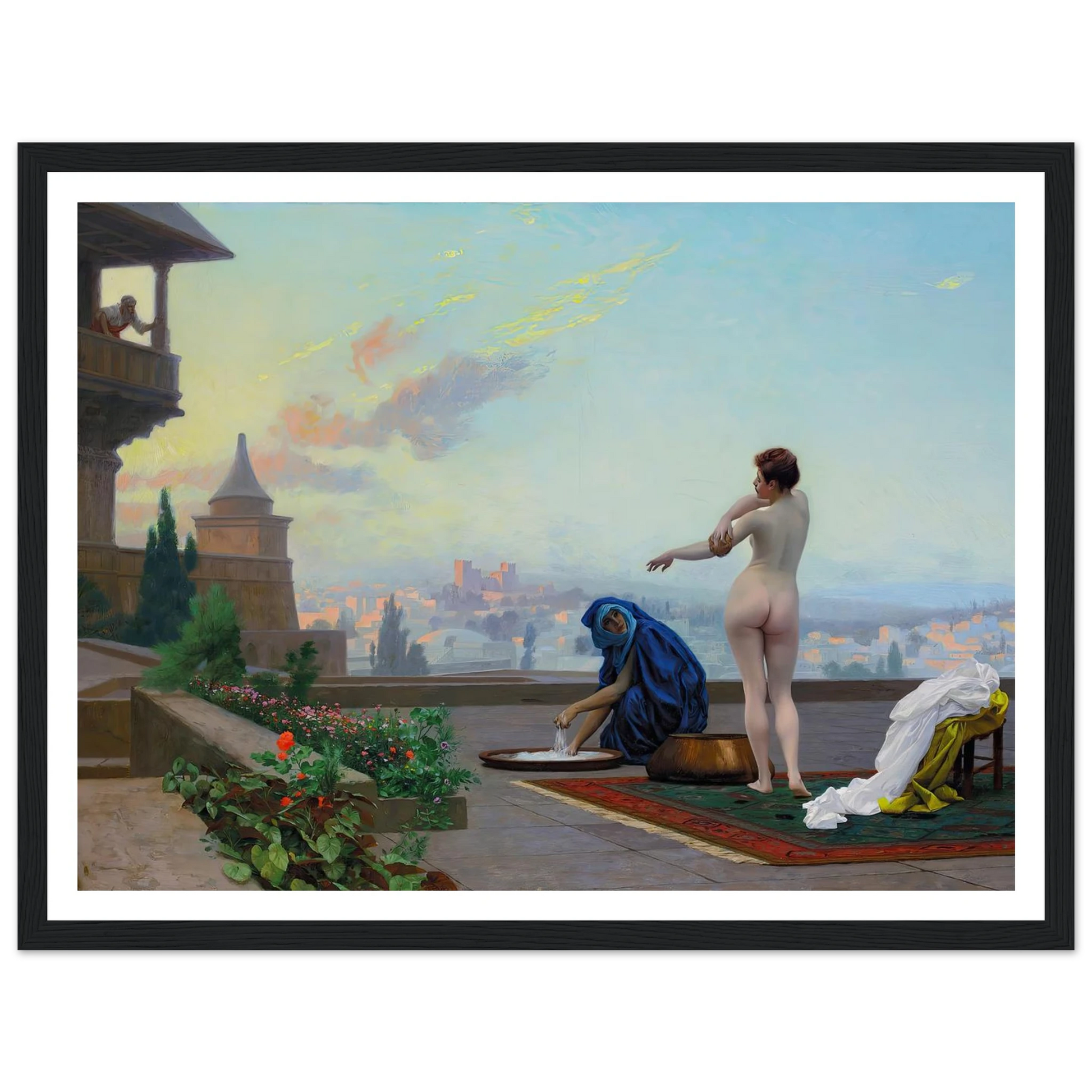 Bathsheba (1889) Art Print | Jean Leon Gerome - Framed Poster - 30x40 cm / 12x16″ - Black frame