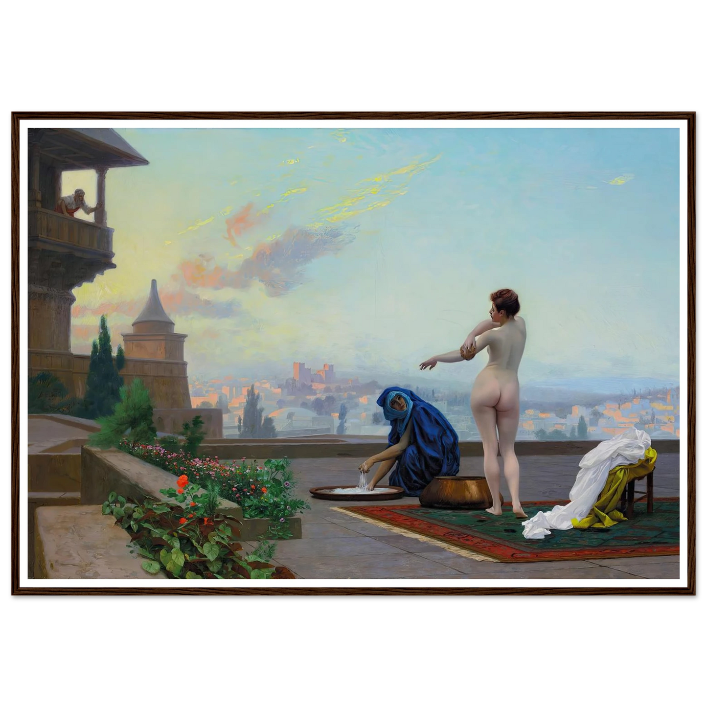 Bathsheba (1889) Art Print | Jean Leon Gerome - Framed Poster - 30x40 cm / 12x16″ - Black frame