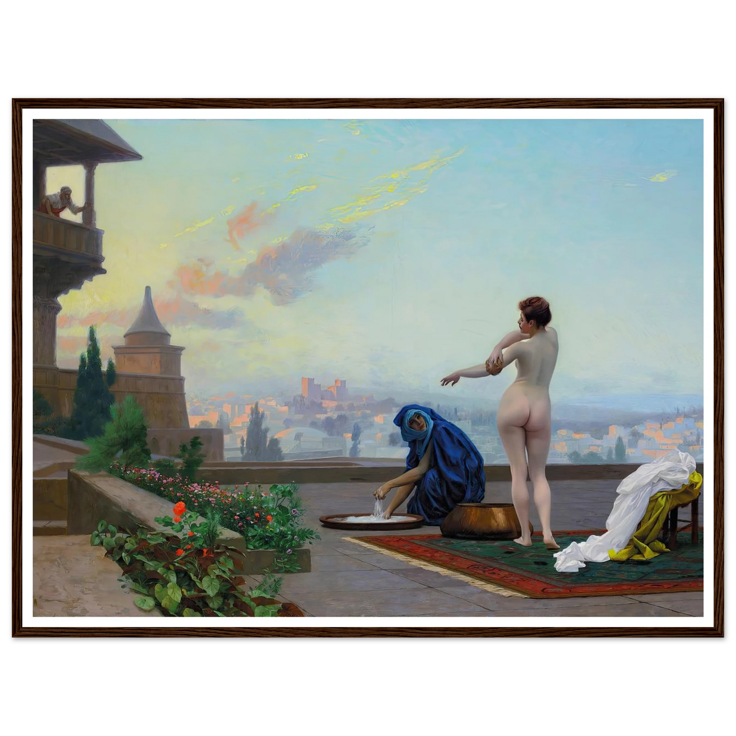 Bathsheba (1889) Art Print | Jean Leon Gerome - Framed Poster - 30x40 cm / 12x16″ - Black frame
