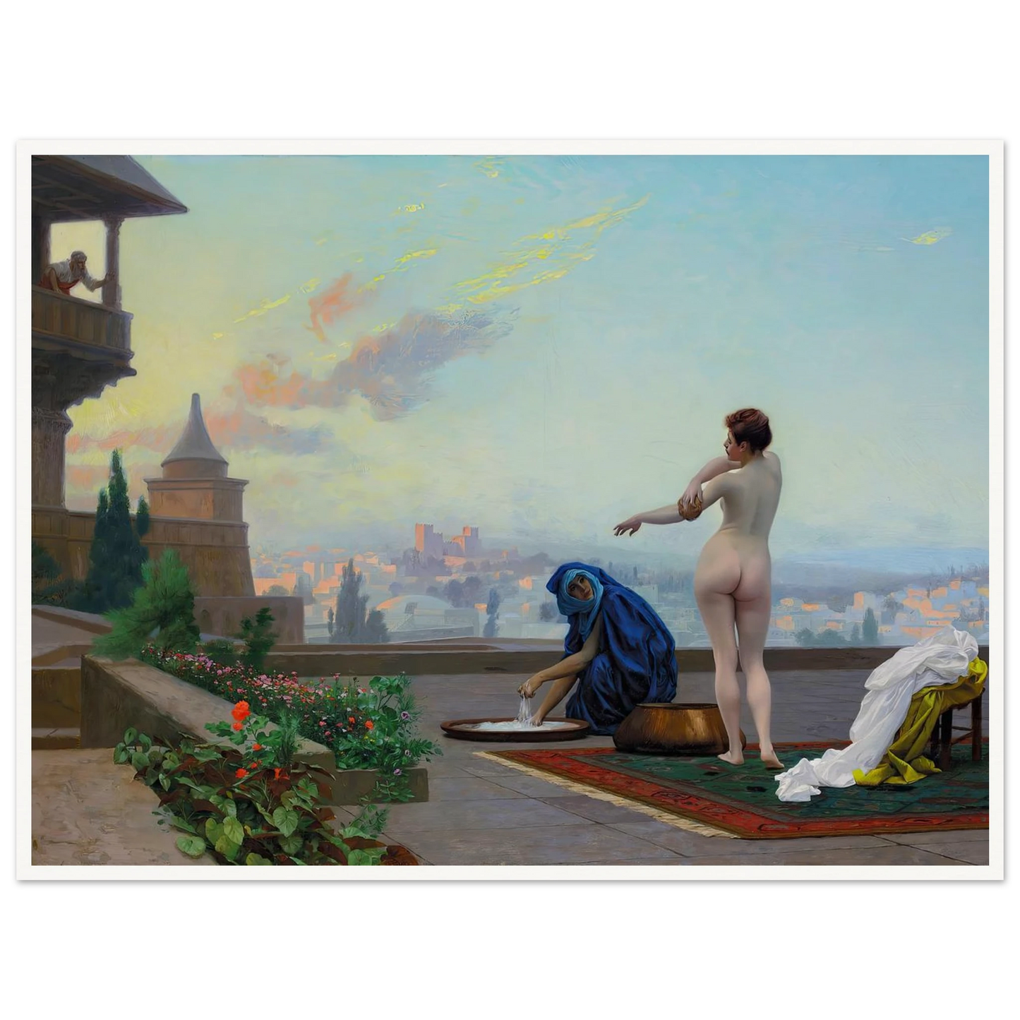 Bathsheba (1889) Art Print | Jean Leon Gerome - Framed Poster - 30x40 cm / 12x16″ - Black frame
