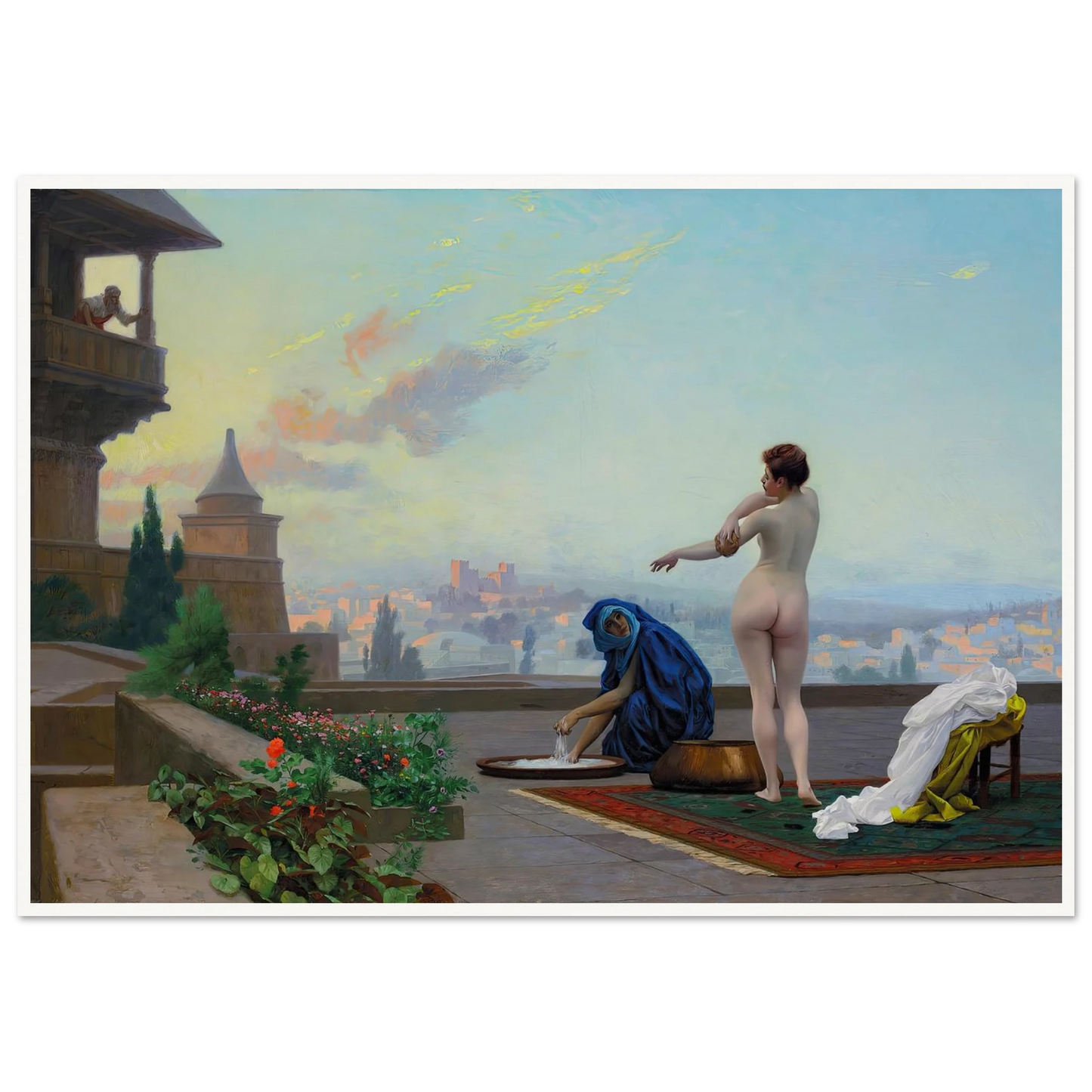 Bathsheba (1889) Art Print | Jean Leon Gerome - Framed Poster - 30x40 cm / 12x16″ - Black frame