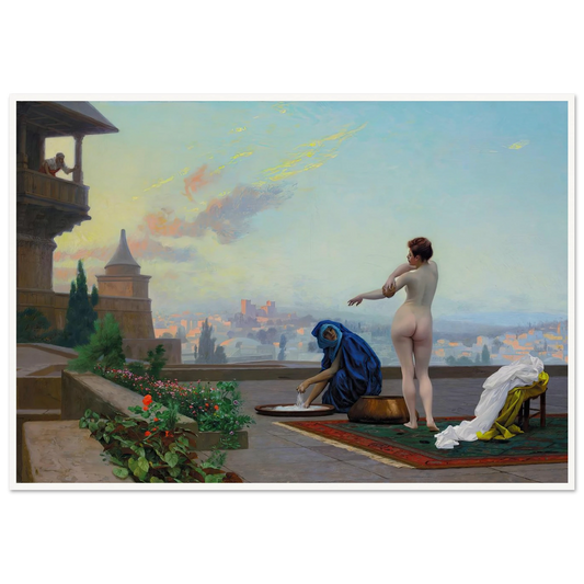 Bathsheba (1889) Art Print | Jean Leon Gerome - Framed Poster - 30x40 cm / 12x16″ - Black frame