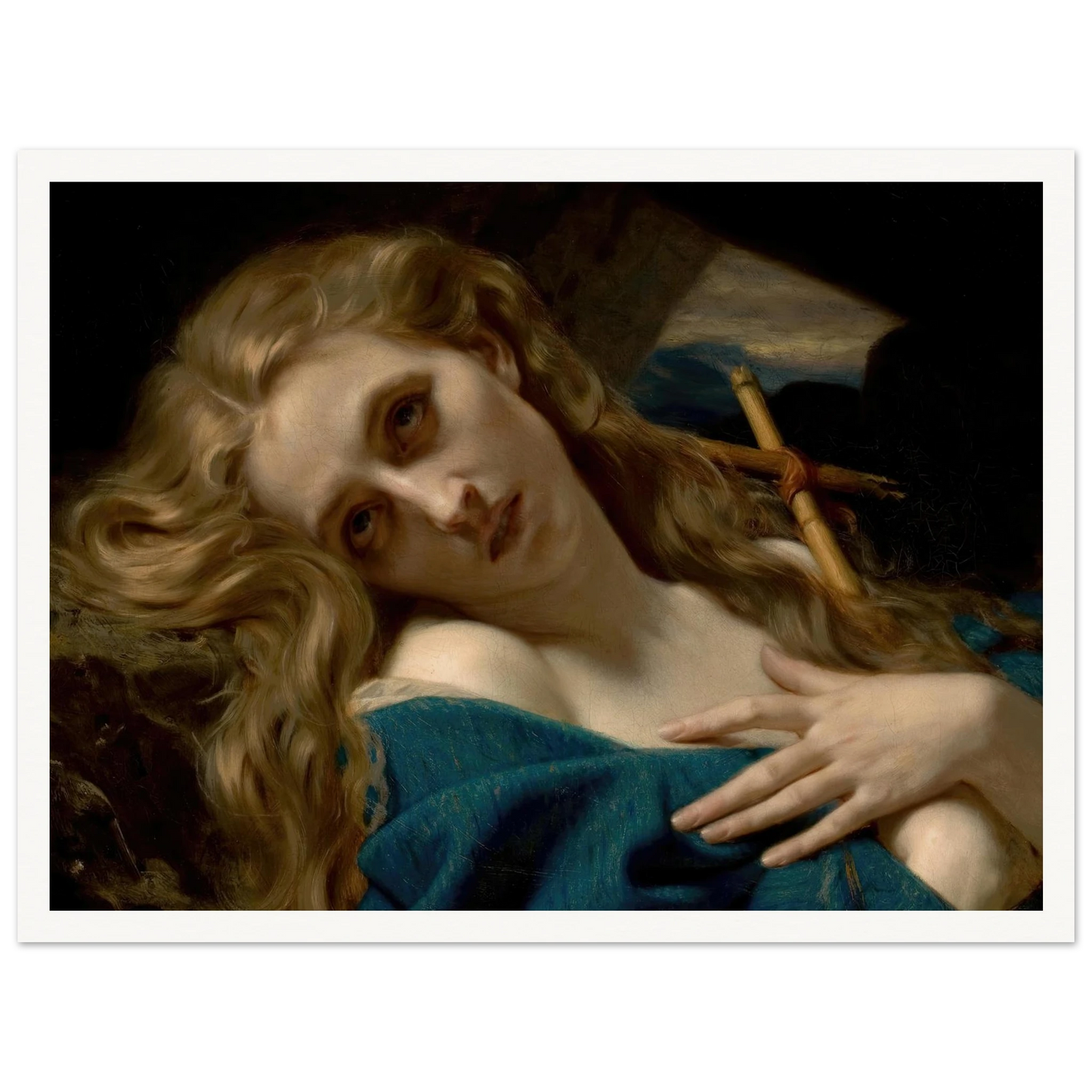 Mary Magdalene in the Cave (1868) Art Print | Hugues Merle-Quipham Collections