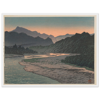 Chichibu Minano no yu (Evening at Minano, Chichibu) (1946) Art Print | Kawase Hasui-Quipham Collections