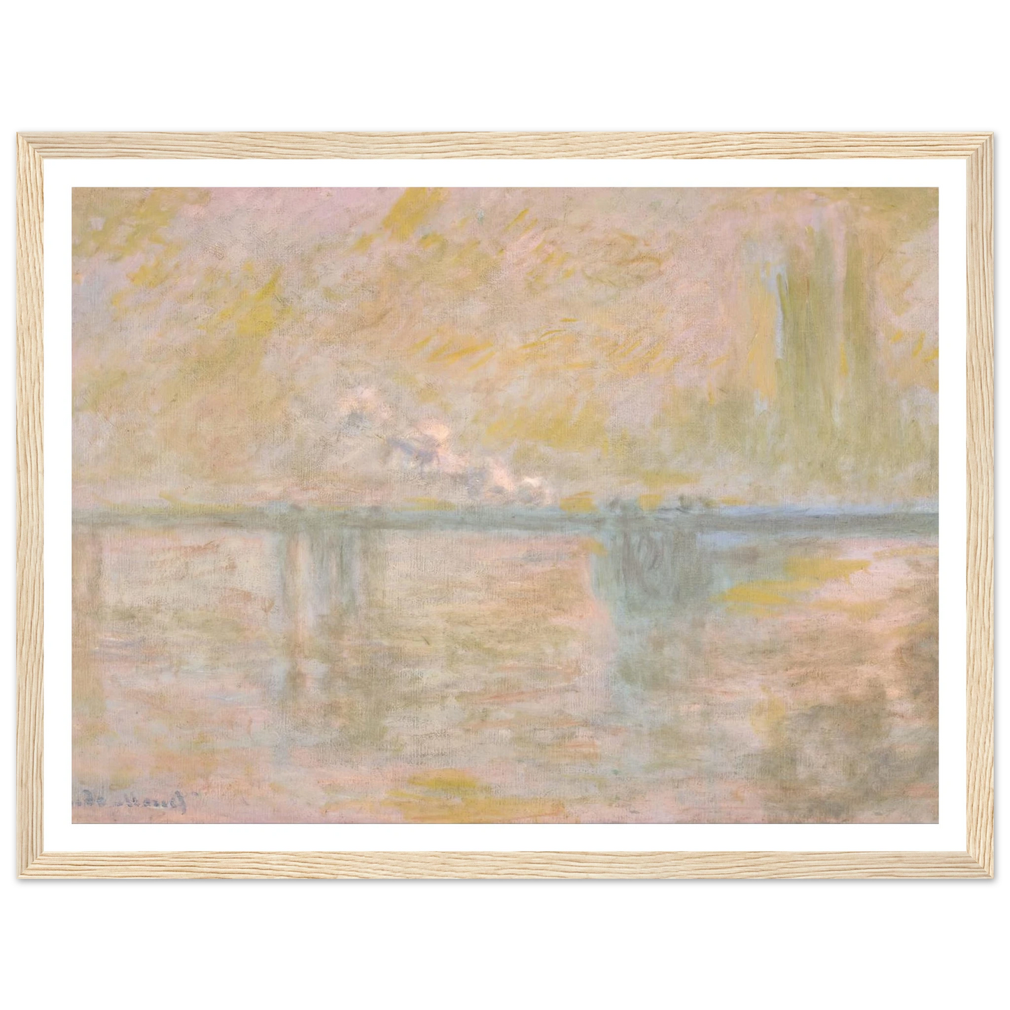 Charing-Cross Bridge in London (circa 1902) Art Print | Claude Monet-Quipham Collections