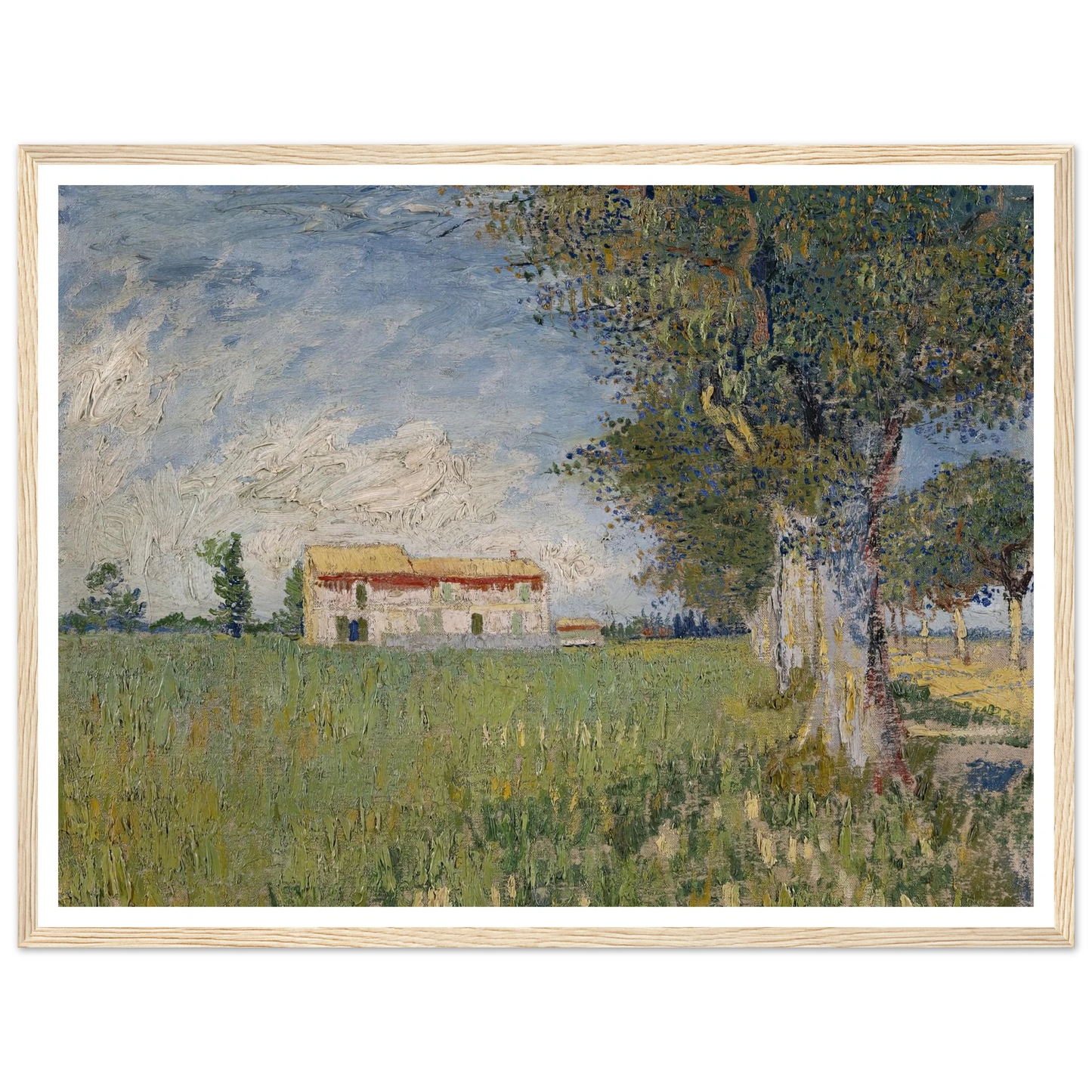Farmhouse in a wheat field (1888) Art Print | Vincent van Gogh-Quipham Collections