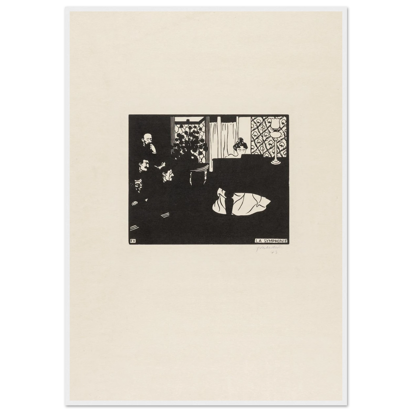 The Symphony (1897) Art Print | Felix Vallotton-Quipham Collections