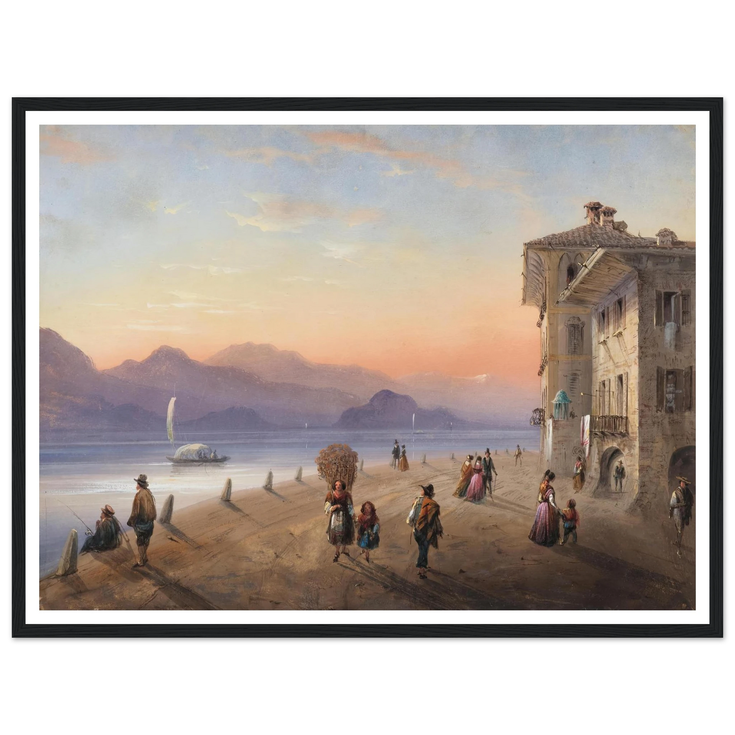 Palazzo Borromeo, Isola Bella on Lake Maggiore (1849) Art Print | Carlo Bossoli-Quipham Collections