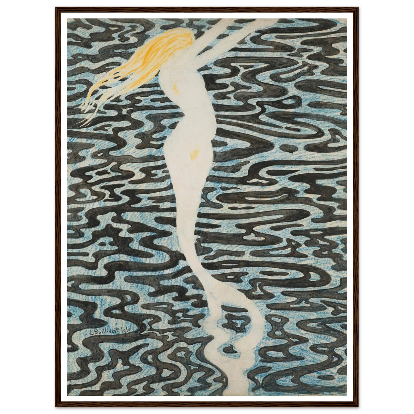 Sirène (Baigneuse) (1910) Art Print | Leon Spilliaert-Quipham Collections