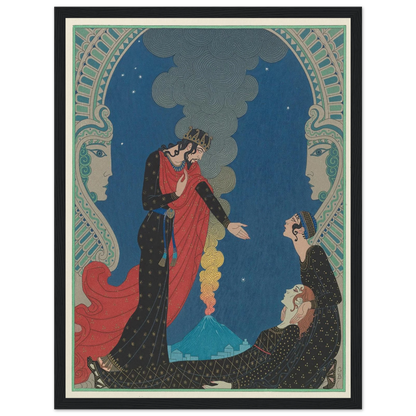 Empedocles and Panthea (1929) Art Print | George Barbier-Quipham Collections