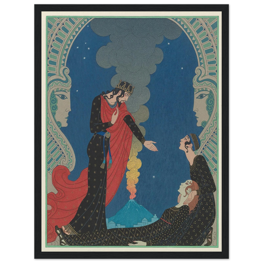 Empedocles and Panthea (1929) Art Print | George Barbier-Quipham Collections