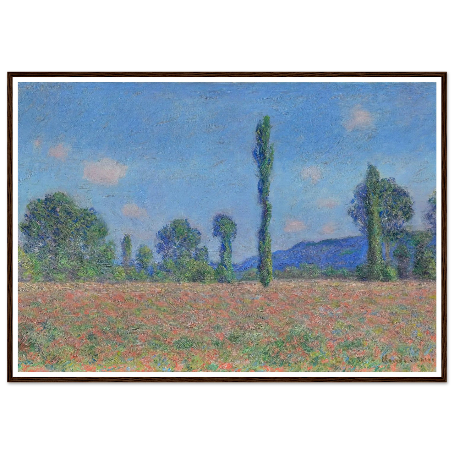 Poppy Field (Giverny) (1890) Art Print | Claude Monet-Quipham Collections