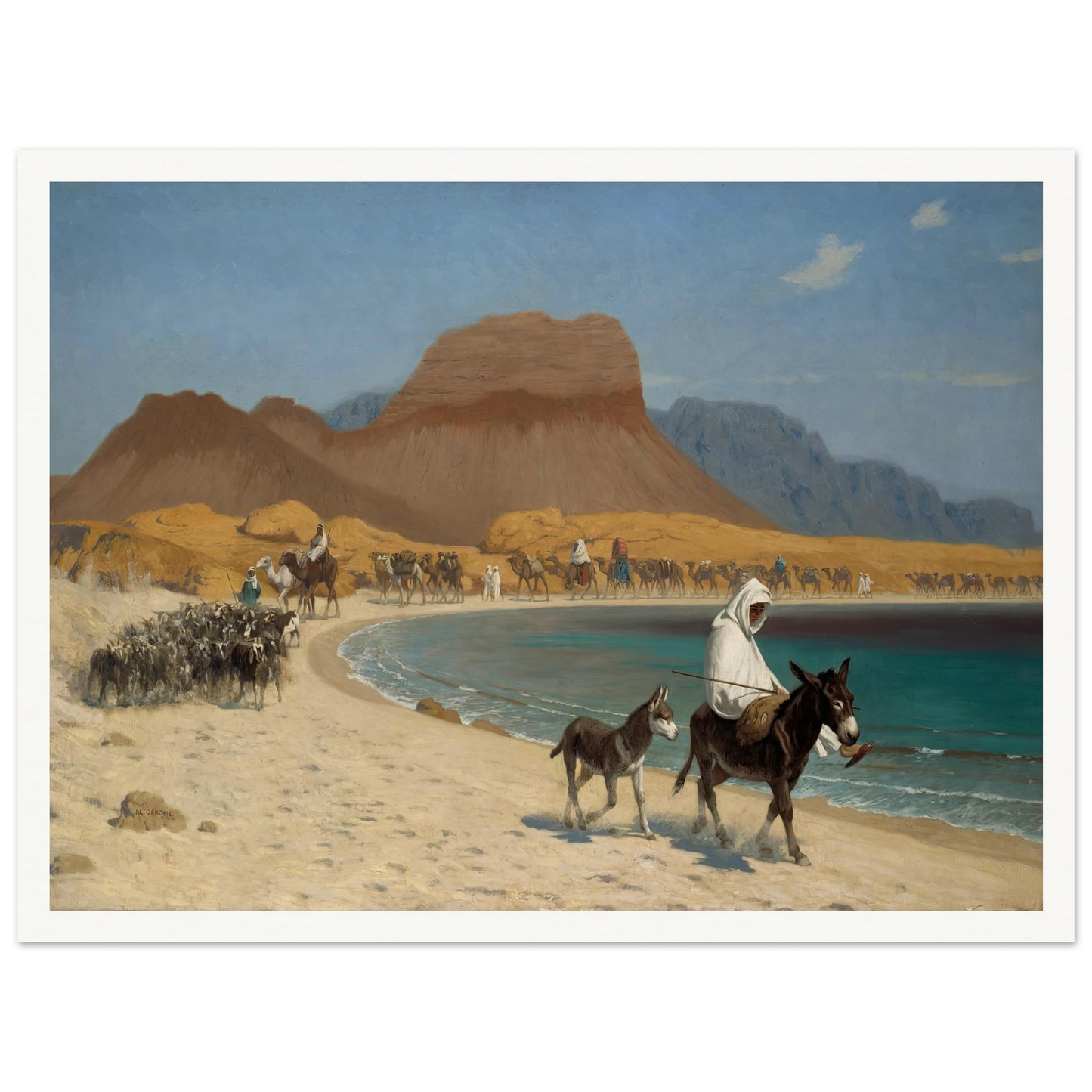 The Gulf of Aqaba (circa 1897) Art Print | Jean Leon Gerome-Quipham Collections