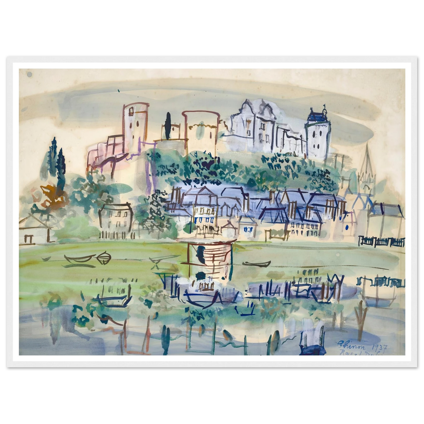 Chinon (1937) Art Print | Raoul Dufy-Quipham Collections
