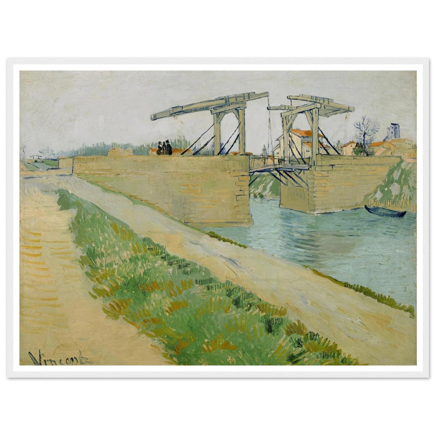 The Langlois bridge (1888) Art Print | Vincent van Gogh-Quipham Collections