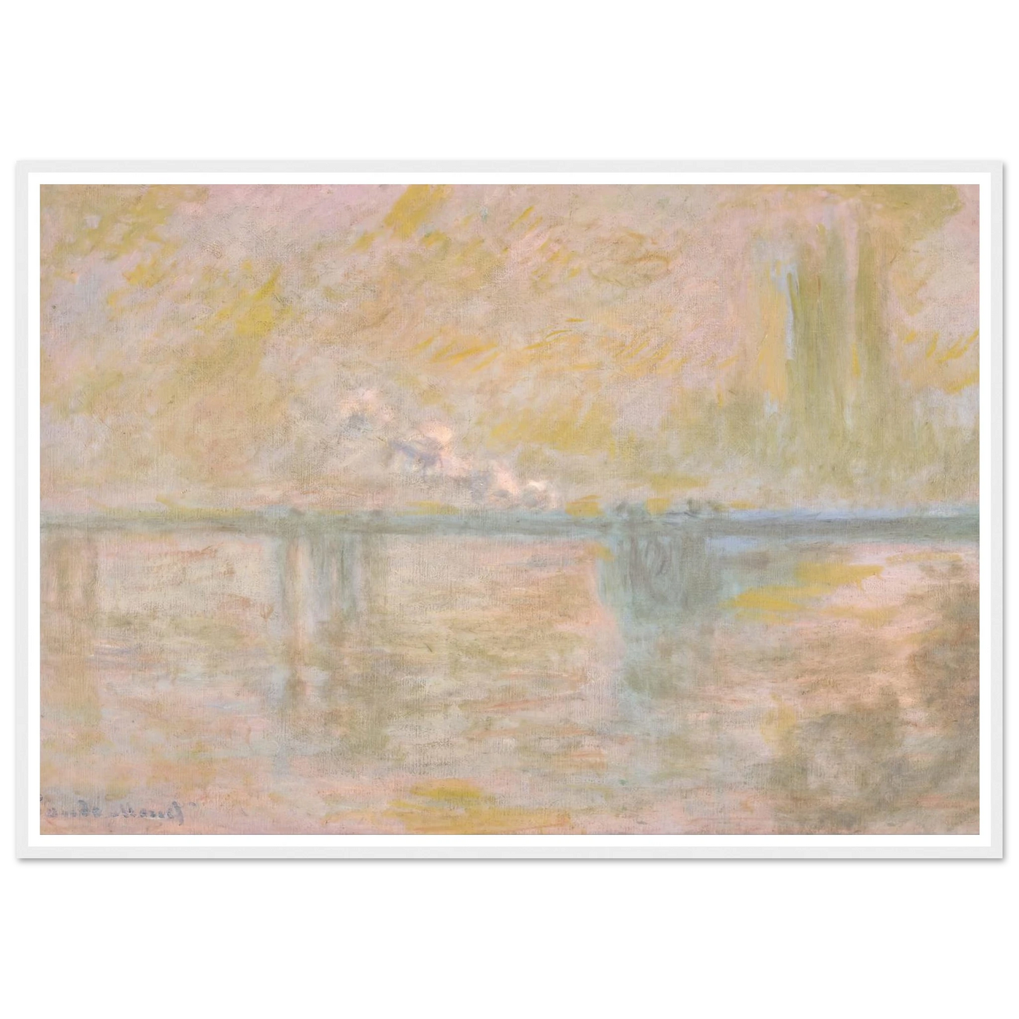 Charing-Cross Bridge in London (circa 1902) Art Print | Claude Monet-Quipham Collections