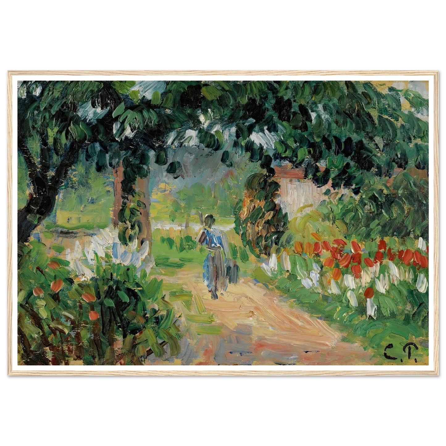 L’allée Du Jardin D’eragny (circa 1899) Art Print | Camille Pissarro-Quipham Collections