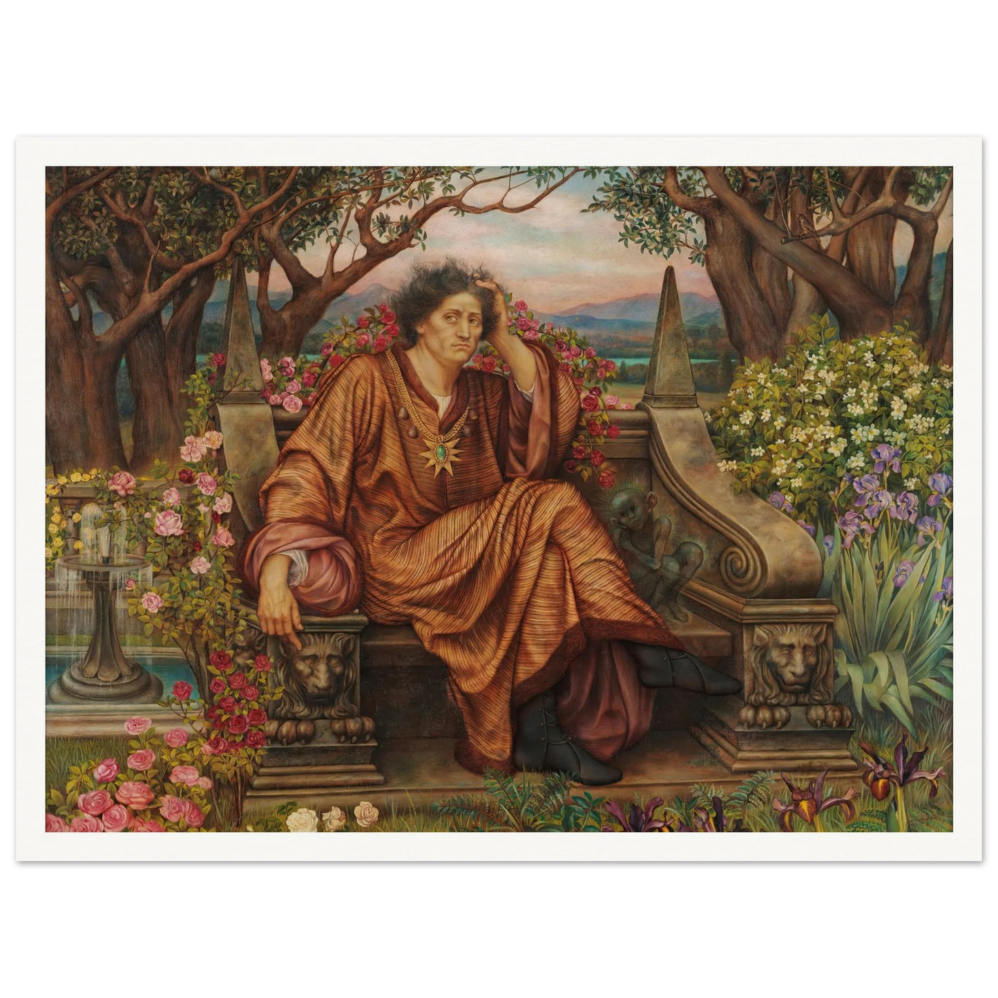 A Soul in Hell (1902) Art Print | Evelyn de Morgan-Quipham Collections
