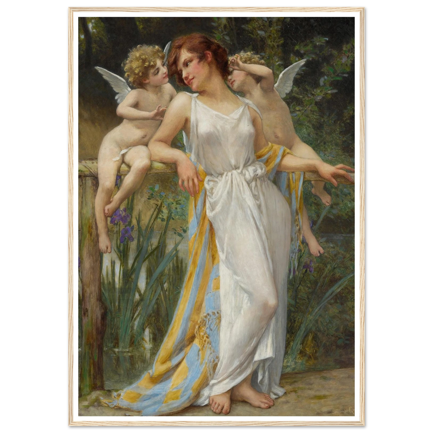 Psyche With Putti Art Print | Guillaume Seignac-Quipham Collections