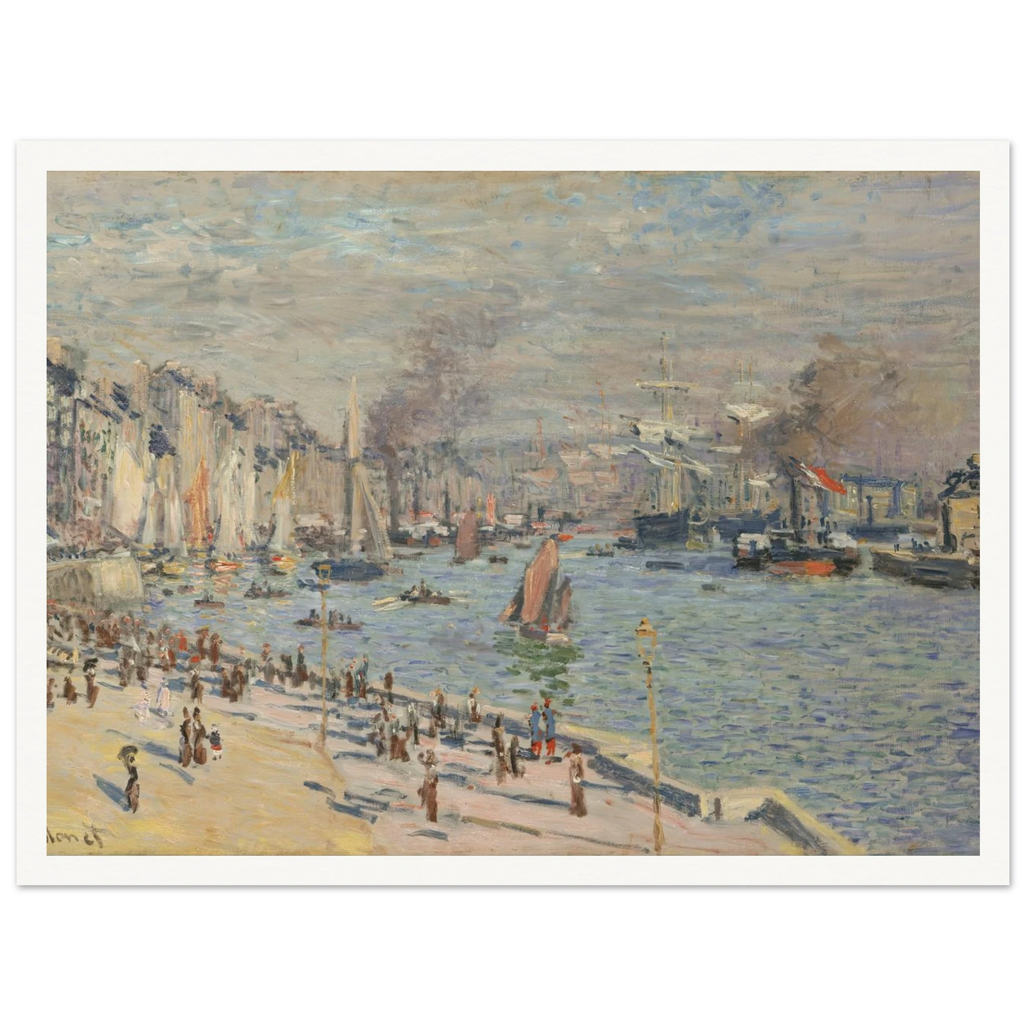 Port of Le Havre (1874) Art Print | Claude Monet-Quipham Collections