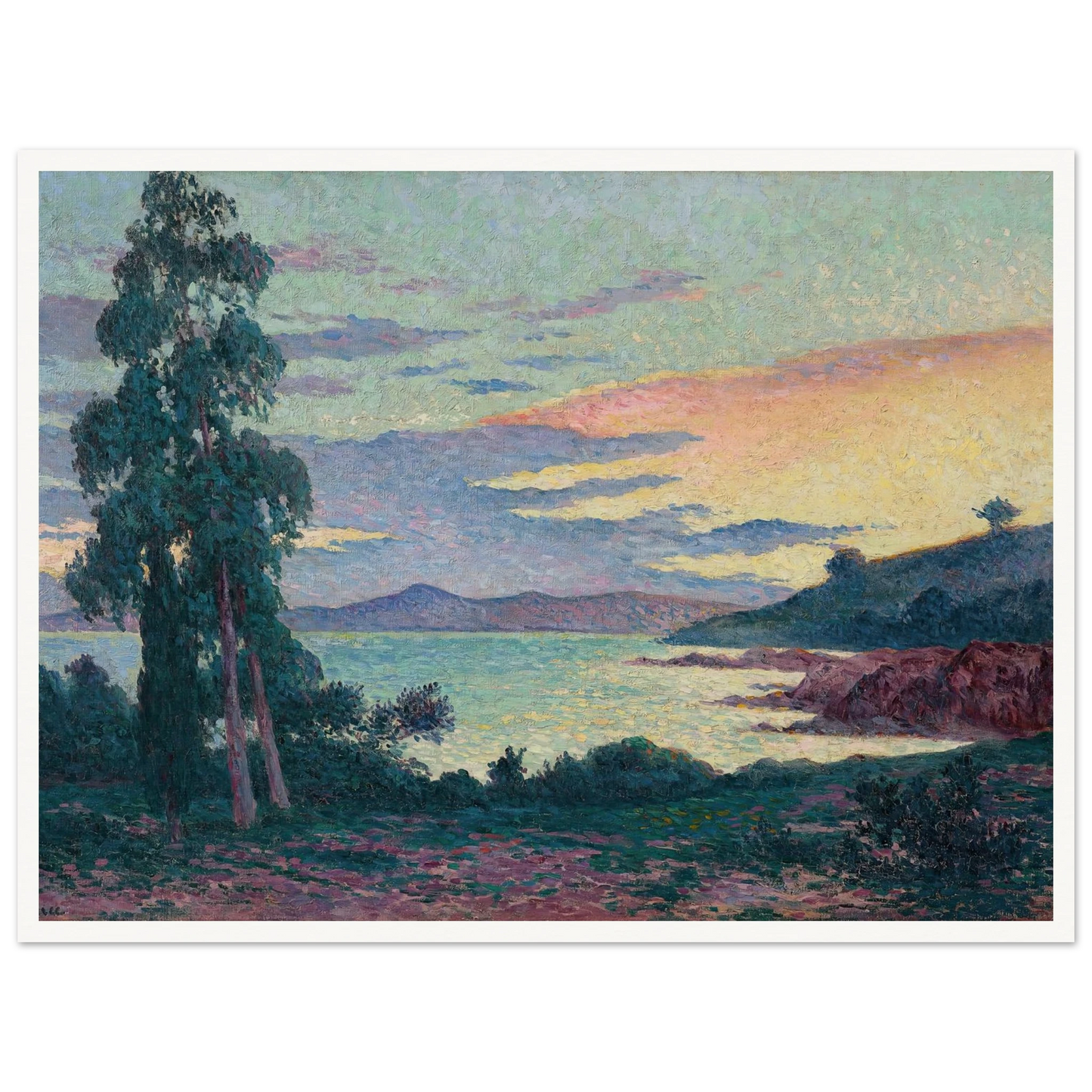 La Fossette Saint-Clair, près du Lavandou (circa 1903-1905) Art Print | Maximilien Luce-Quipham Collections