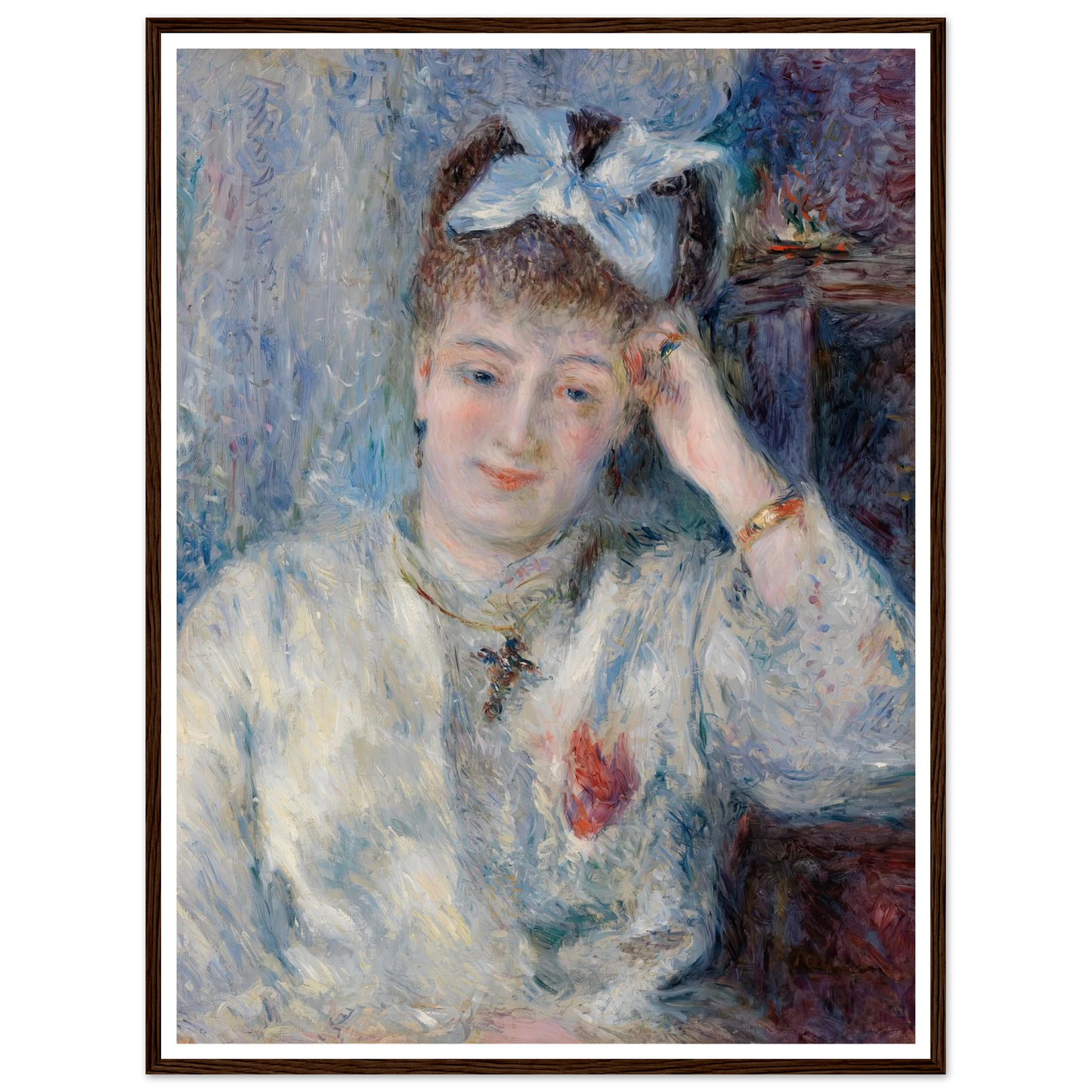 Portrait of Mademoiselle Marie Murer (Portrait de Mademoiselle Marie Murer) (1877) Art Print | Pierre Auguste Renoir-Quipham Collections