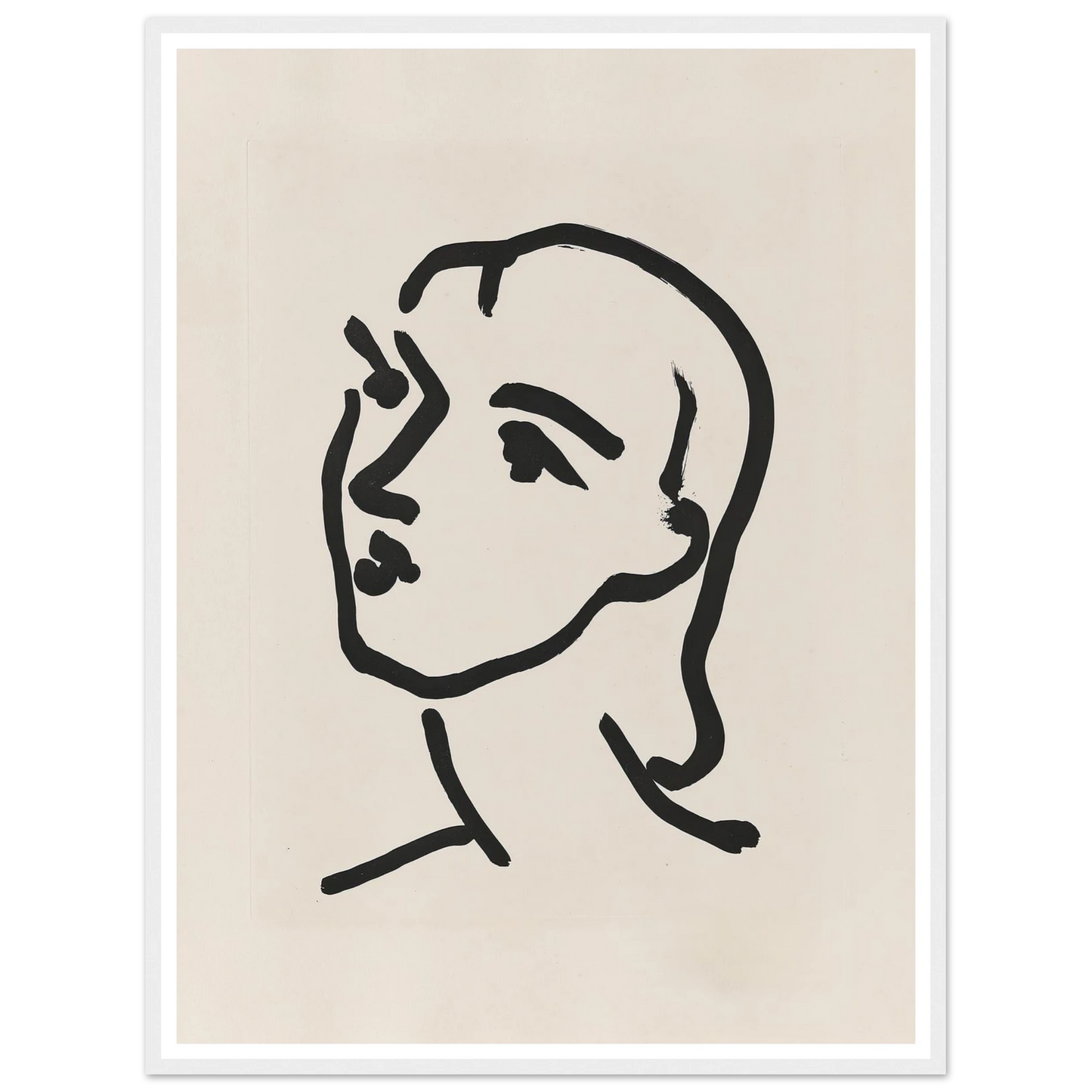 Nadia aux cheveux lisses (1948) Art Print | Henri Matisse-Quipham Collections