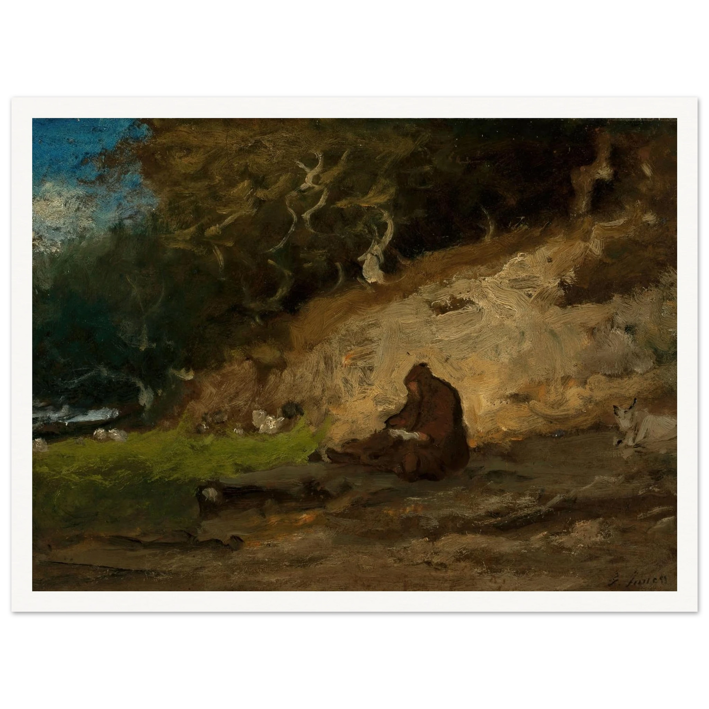 The Hermit (circa 1883-85) Art Print | George Inness-Quipham Collections