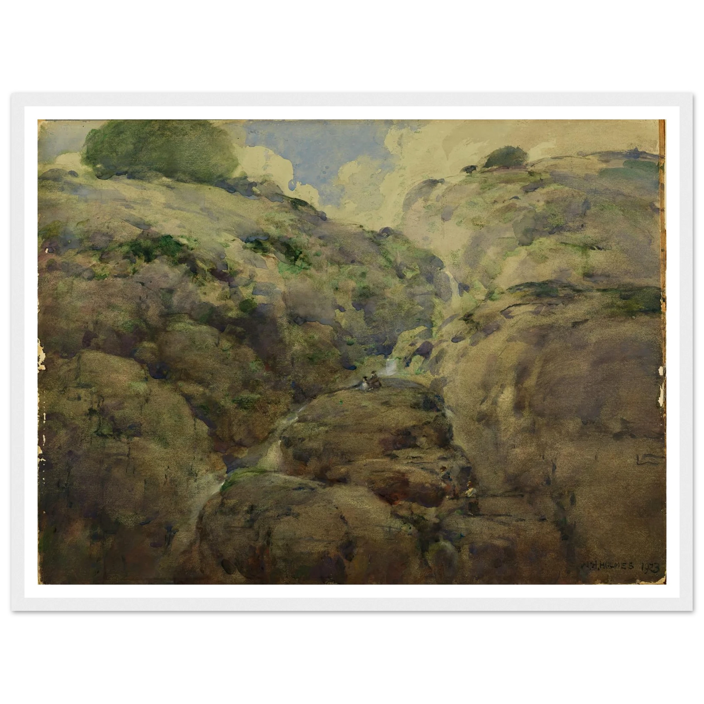 Mountain Gorge, Colorado (1923) Art Print | William Henry Holmes-Quipham Collections