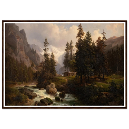 Dale in the High Alps at Gastein (1850) Art Print | August Behrendsen-Quipham Collections
