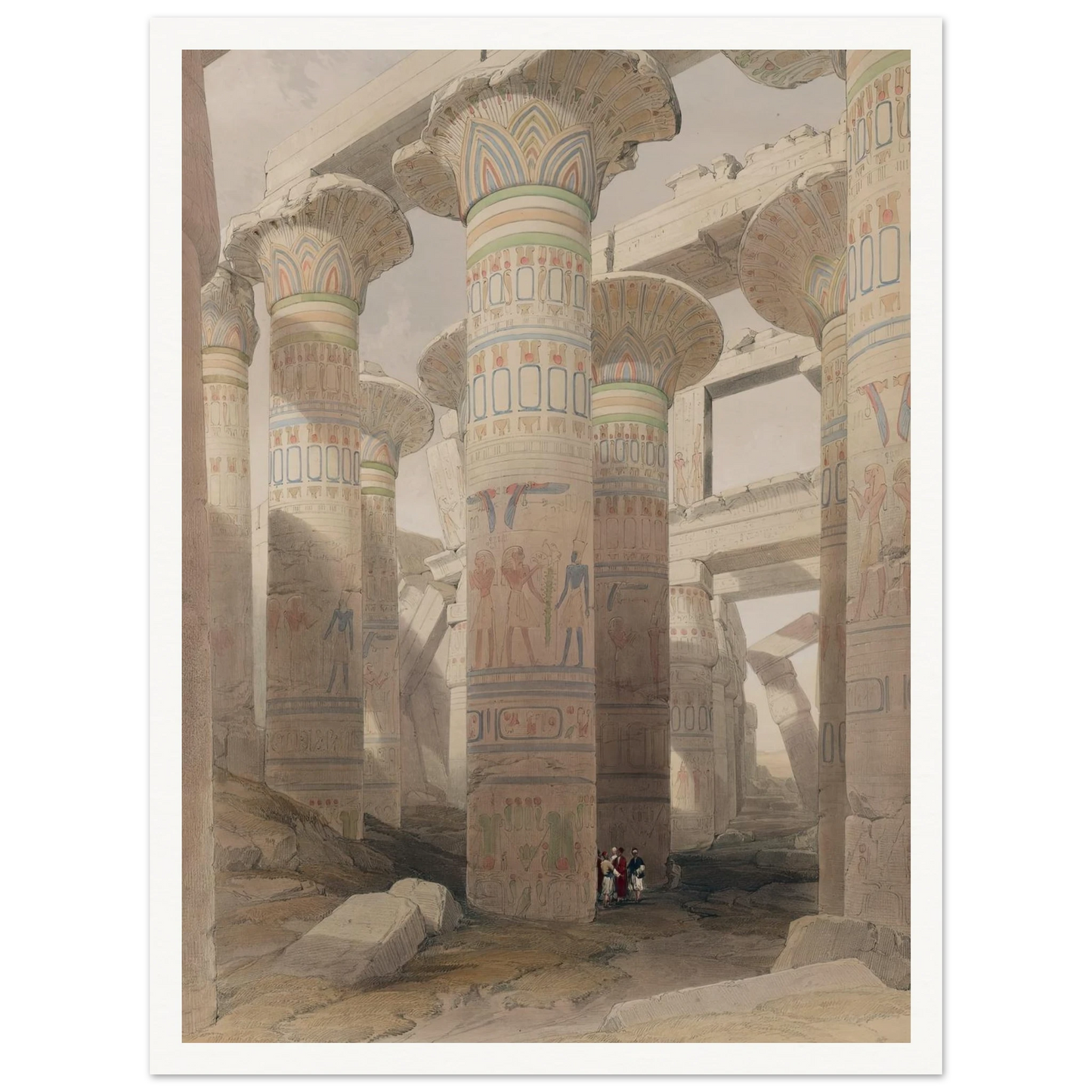 Karnac [Karnak]. Nov. 29th, 1838 (1846-1849) Art Print | David Roberts-Quipham Collections