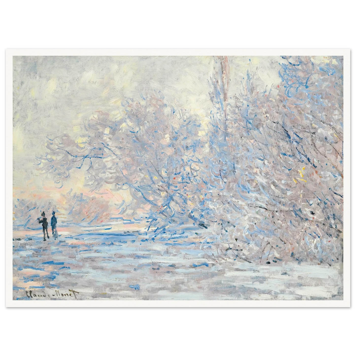 Le Givre À Giverny (1885) Art Print | Claude Monet-Quipham Collections
