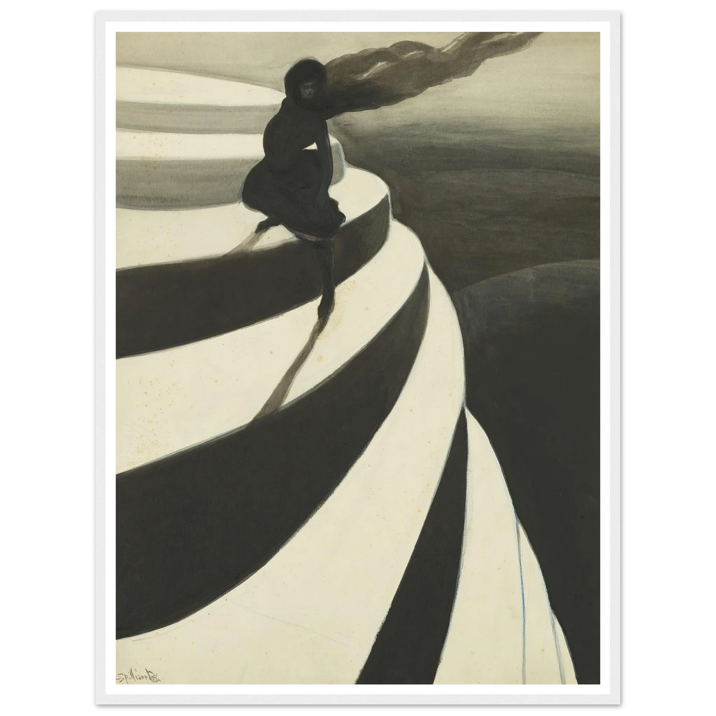 Vertigo (1908) Art Print | Leon Spilliaert-Quipham Collections