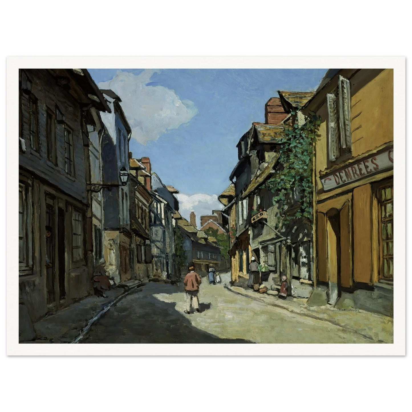 Rue de la Bavole, Honfleur (1864) Art Print | Claude Monet-Quipham Collections